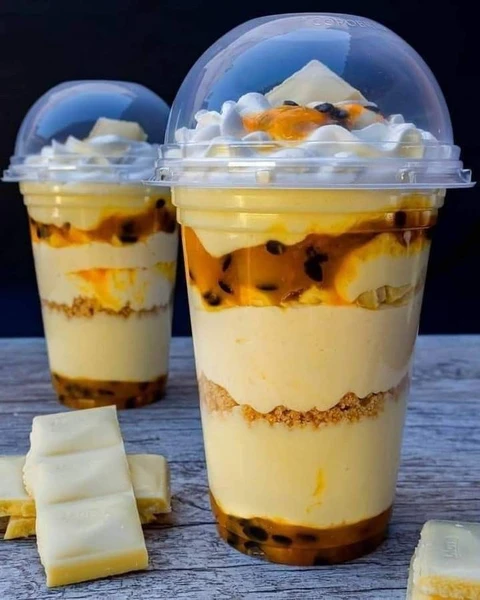 Frutas con crema