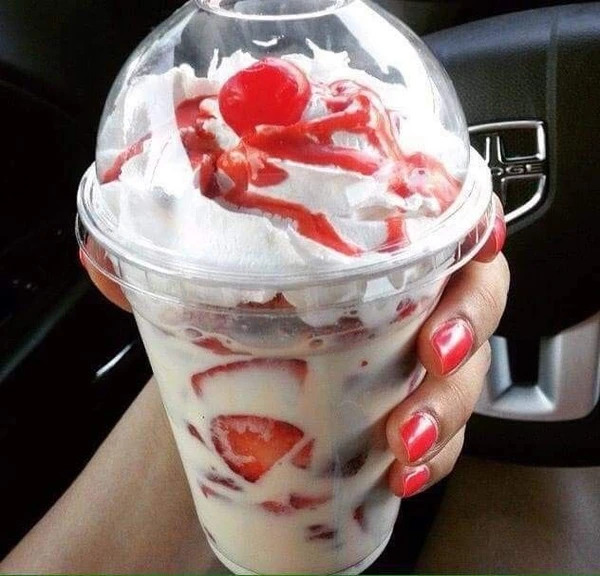 Frutas con crema